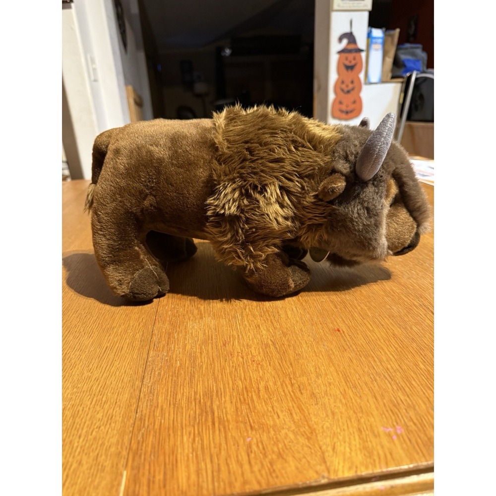 Aurora Miyoni American Bison Buffalo Plush 13" Stuffed Animal Brown Soft Toy '21